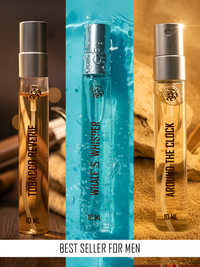 Best Seller for Men (Whales Whisper-10ml, Tobacco-10ml, Around the Clock-10ml)